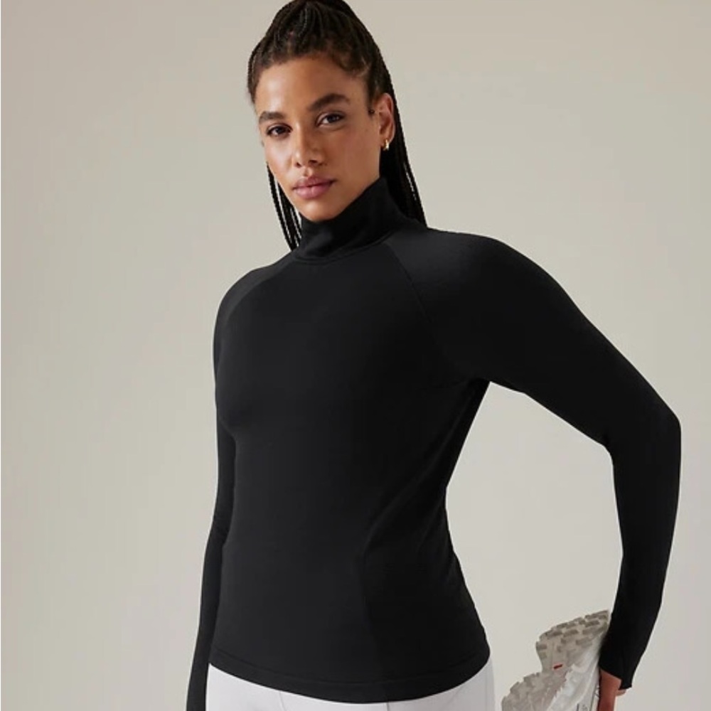 NWOT - Athleta Flurry Seamless Turtleneck Top - Picture 4 of 8